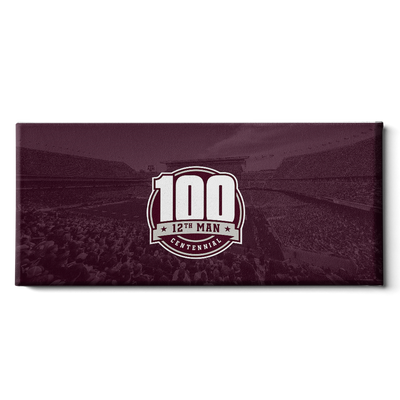 Texas A&M - 12th Man Centennial Kyle Field - College Wall Art #Canvas