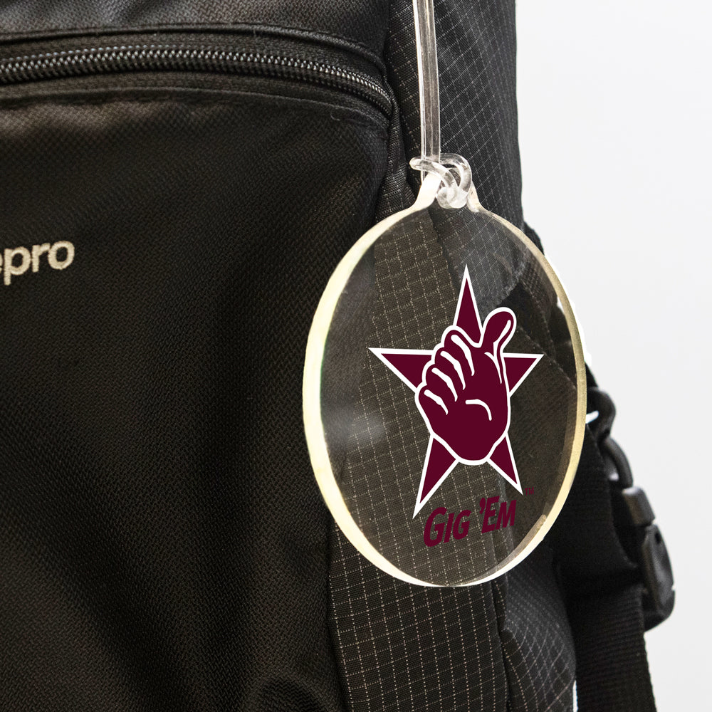 Texas A&M Aggies - Gig 'Em Bag Tag & Ornament