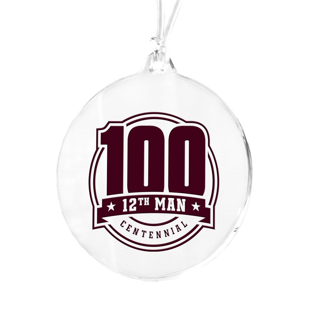Texas A&M Aggies - 100 12th Man Centennial Seal Bag Tag & Ornament