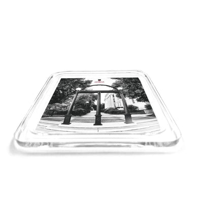 Georgia Bulldogs - Arch B&W Drink Coaster