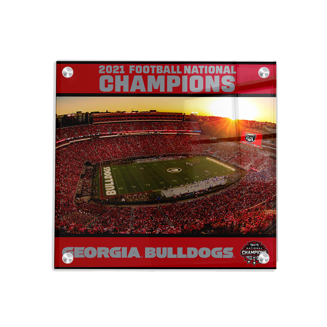Georgia Bulldogs - Sanford Sunset National champions Georgia Bulldogs - College Wall Art #Canvas
