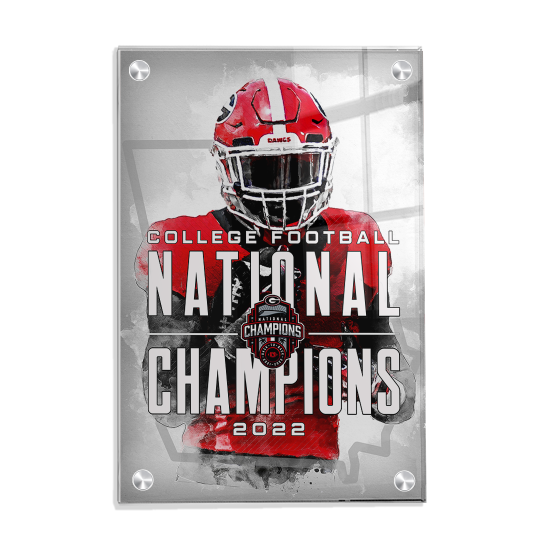 Georgia Bulldogs - National Champions - College Wall Art #Canvas