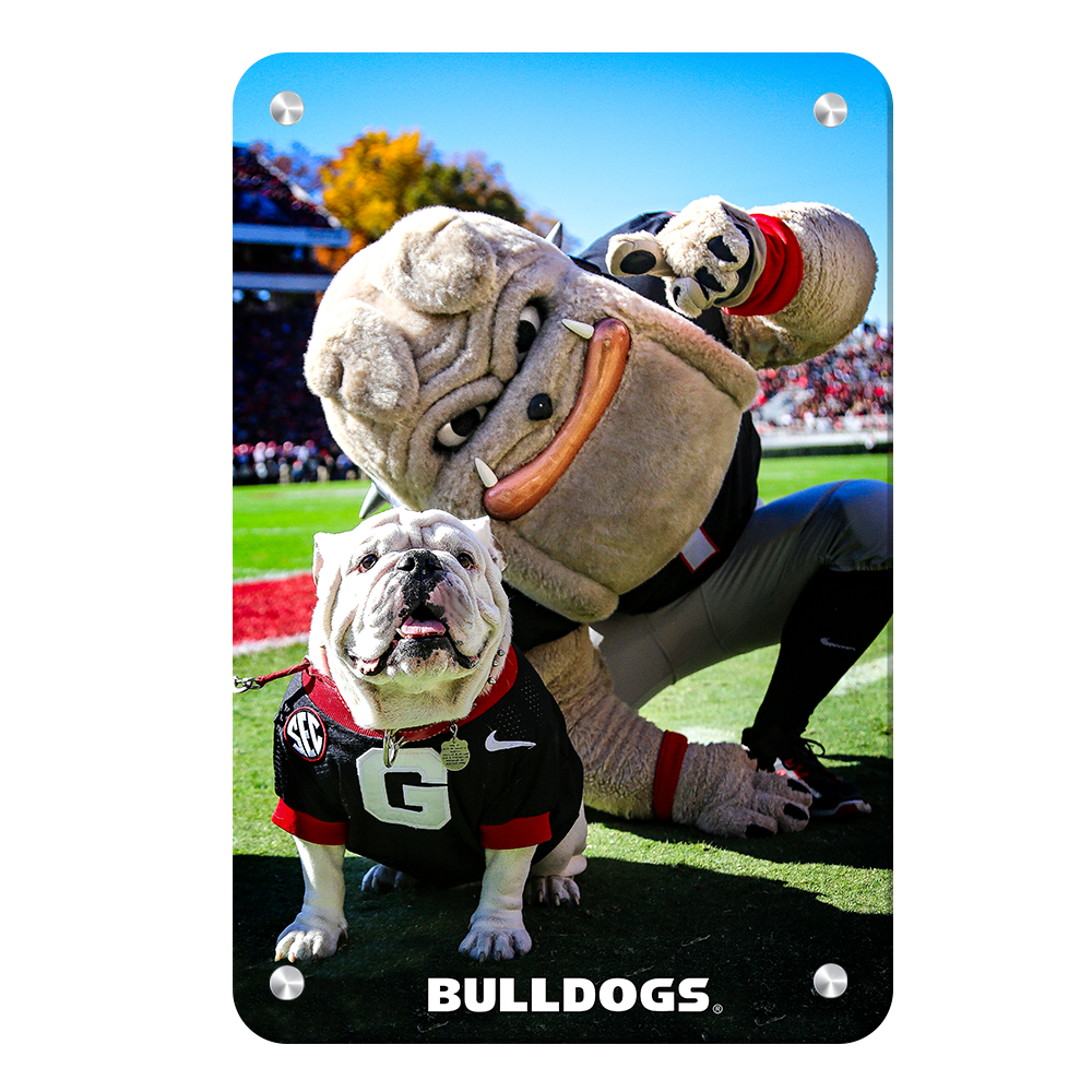 Georgia Bulldogs - Uga & Hairy the Dawg - College Wall Art #Canvas