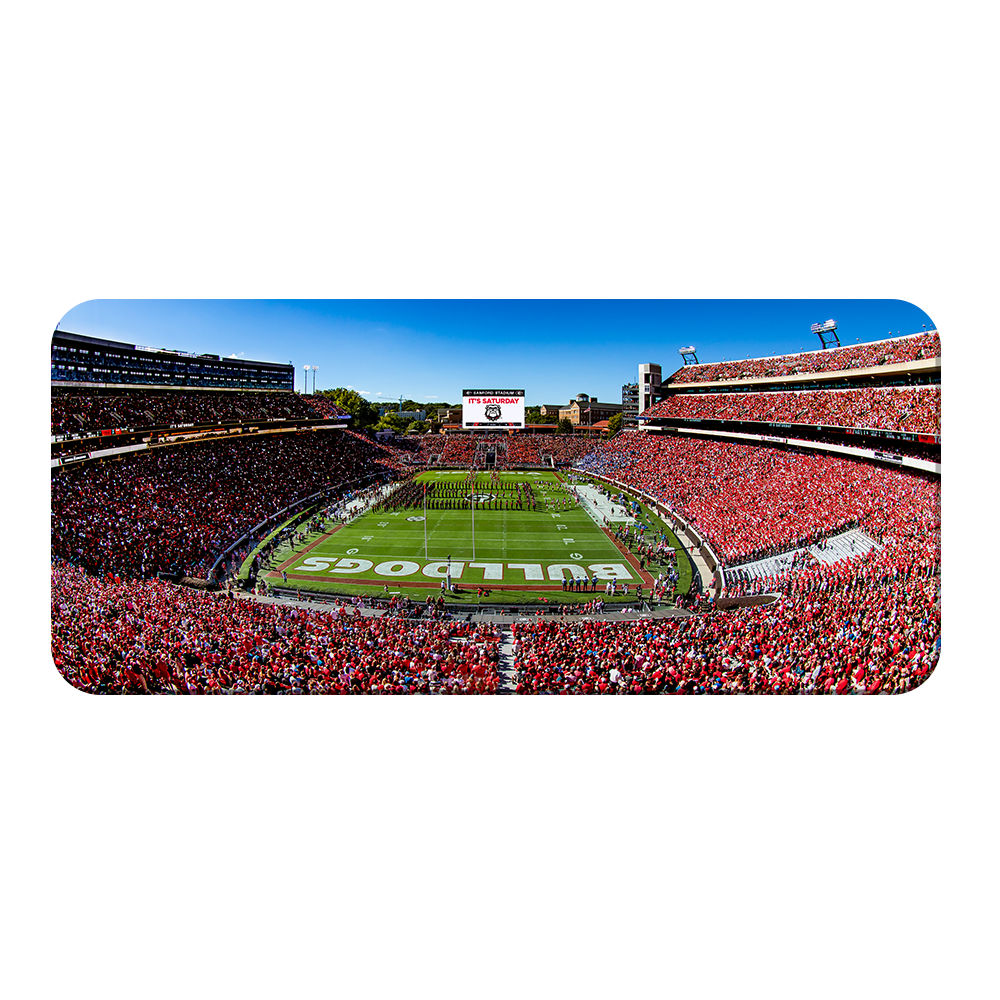 Georgia Bulldogs - It's Saturday Panoramic - College Wall Art #PVC