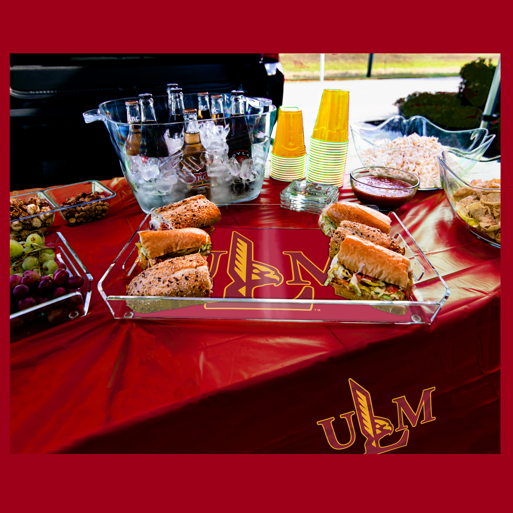 Louisiana Monroe Warhawks - Athletics Logo Decorative Serving Tray