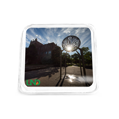 North Dakota Fighting Hawks - Campus Light Drink Coaster