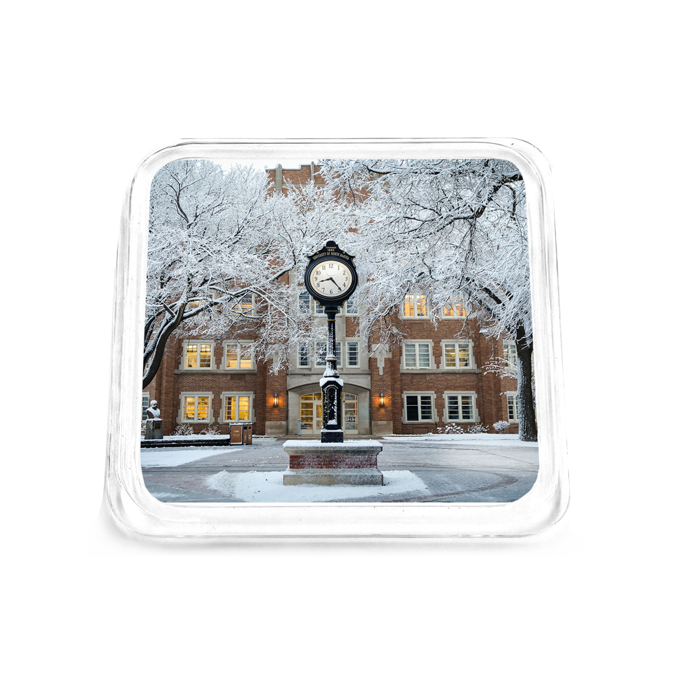 North Dakota Fighting Hawks - University of North Dakota First Snow Drink Coaster