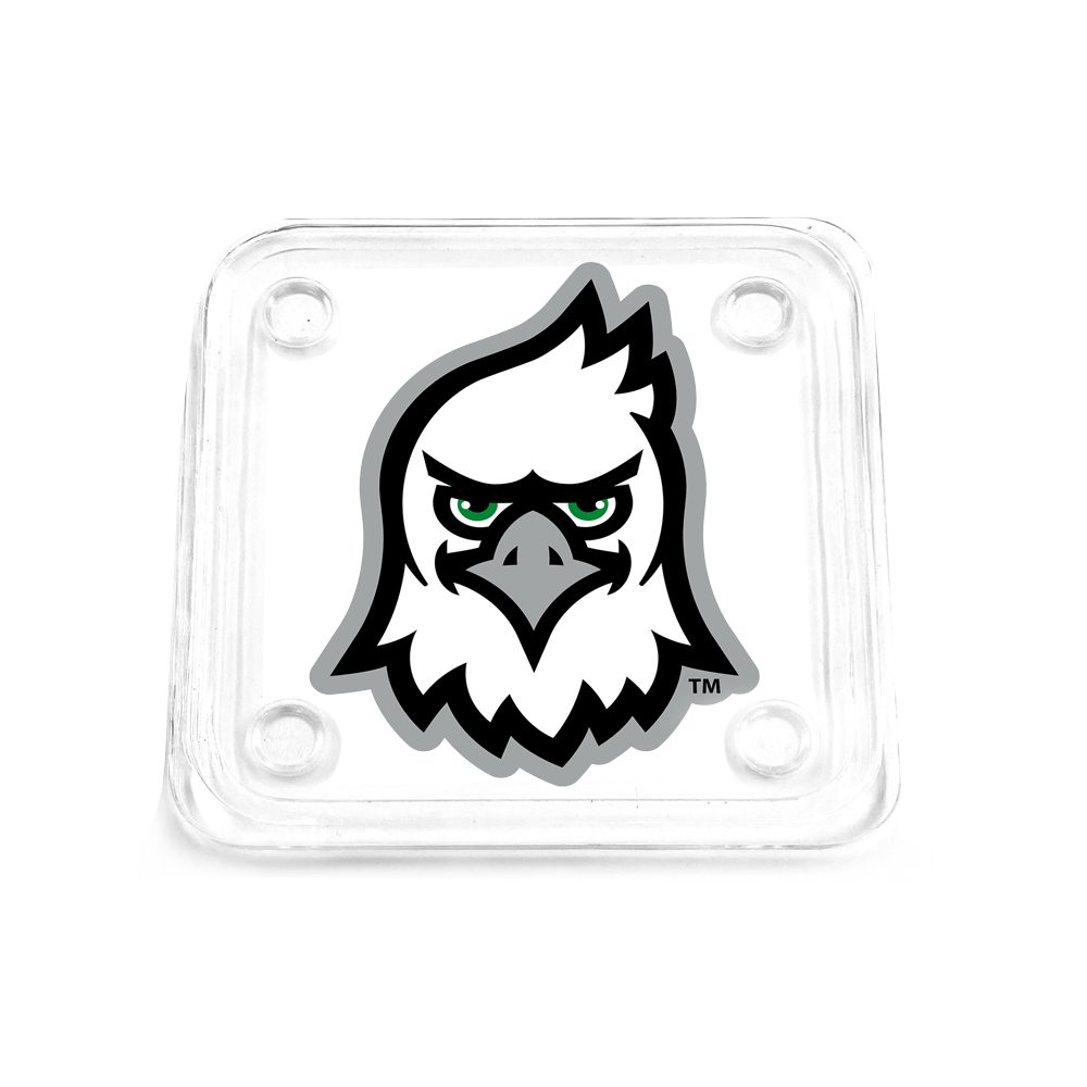 North Dakota Fighting Hawks - North Dakota Mascot Head Drink Coaster