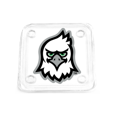 North Dakota Fighting Hawks - North Dakota Mascot Head Drink Coaster