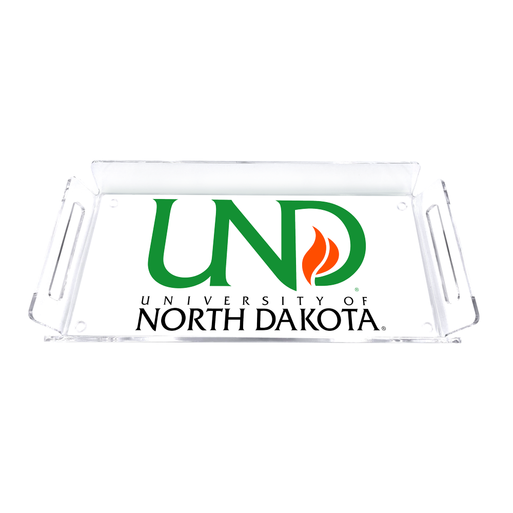 North Dakota Fighting Hawks - University of North Dakota Mark Decorative Serving Tray
