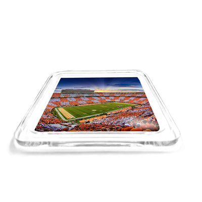 Tennessee Volunteers - Checkerboard Sunset 2 Drink Coaster