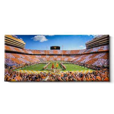Tennessee Volunteers - Neyland Checkerboard Pano - College Wall Art #Canvas