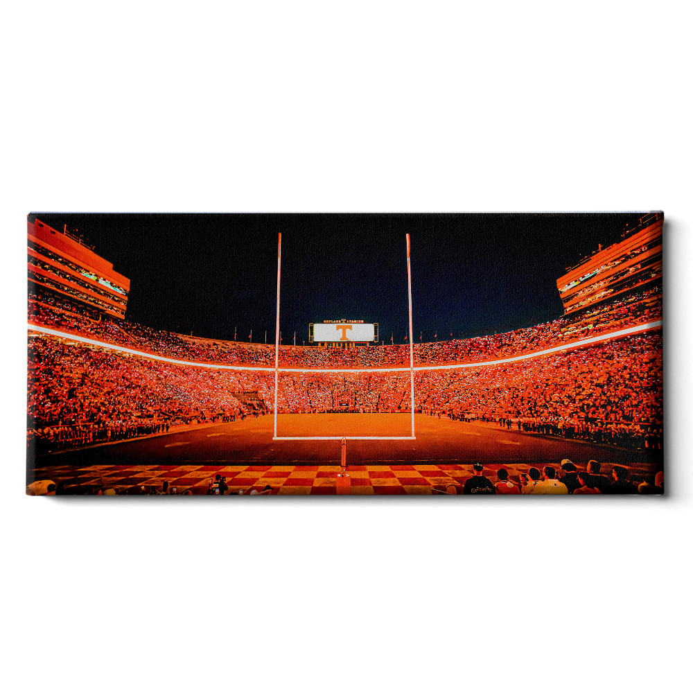Tennessee Volunteers - Light Up Neyland Panoramic - College Wall Art #Canvas