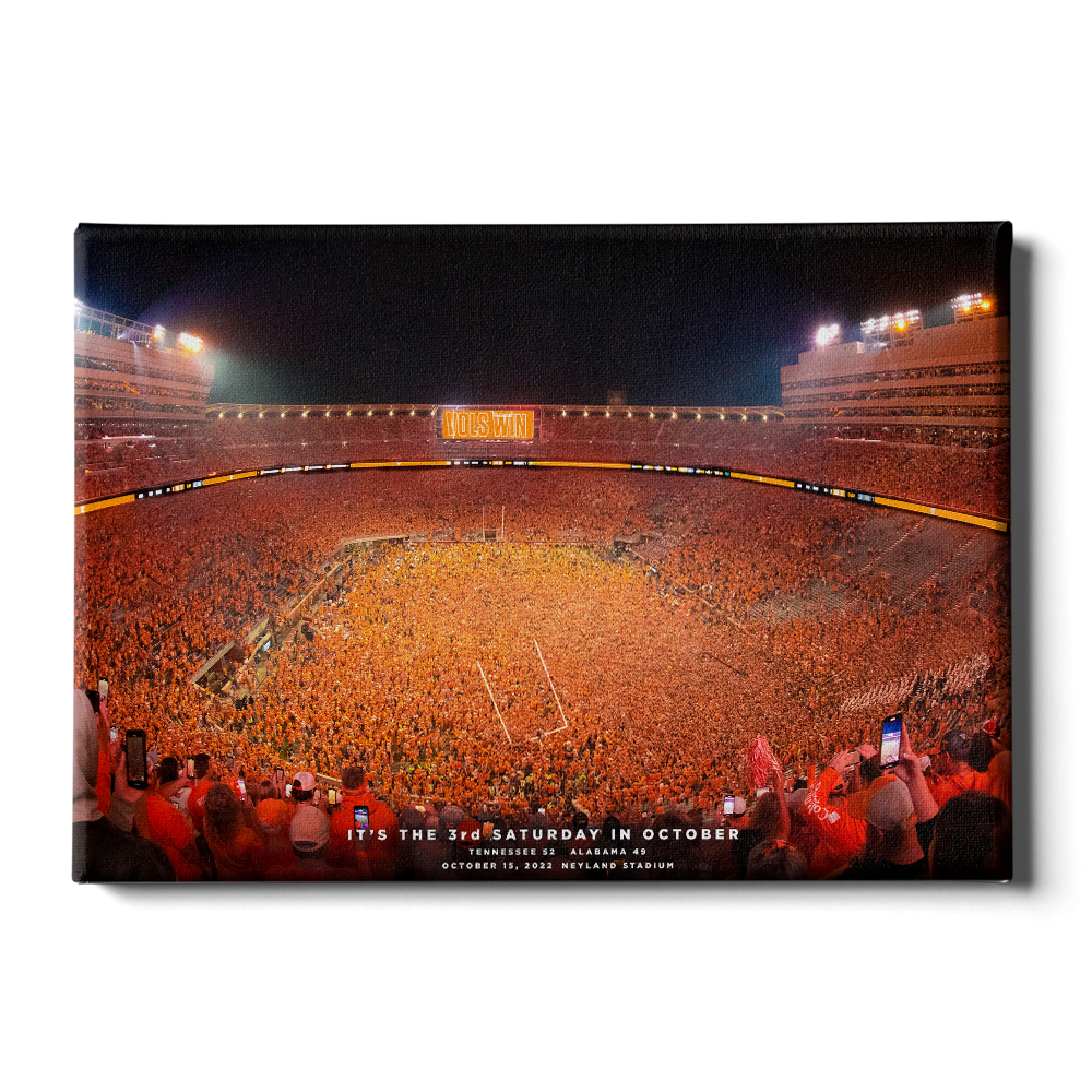 Tennessee Volunteers - Tennessee Storms the Field - College Wall Art #Canvas