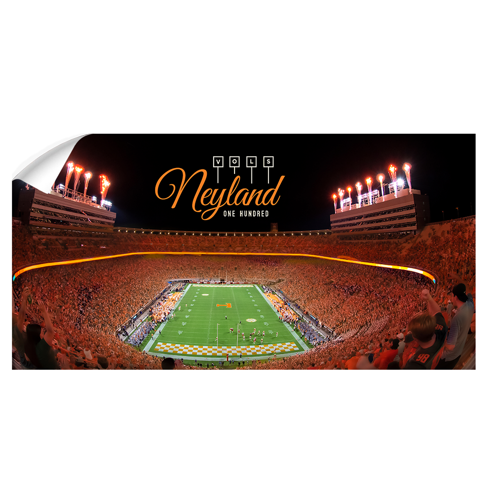 Tennessee Volunteers - Vols Neyland 100 Panoramic - College Wall Art #Wall Decal
