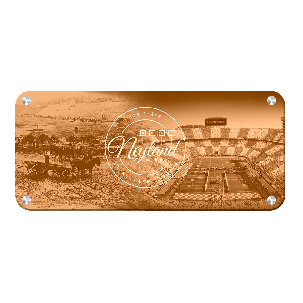 Tennessee Volunteers - Neyland 100 - College Wall Art #Metal