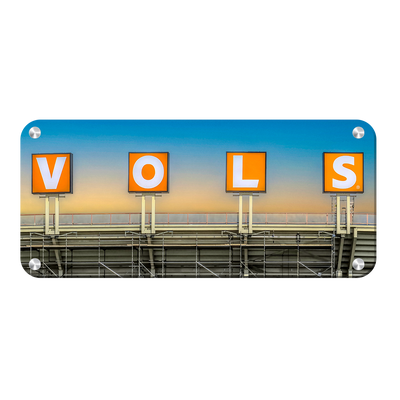 Tennessee Volunteers - V-0-L-S - College Wall Art #Metal