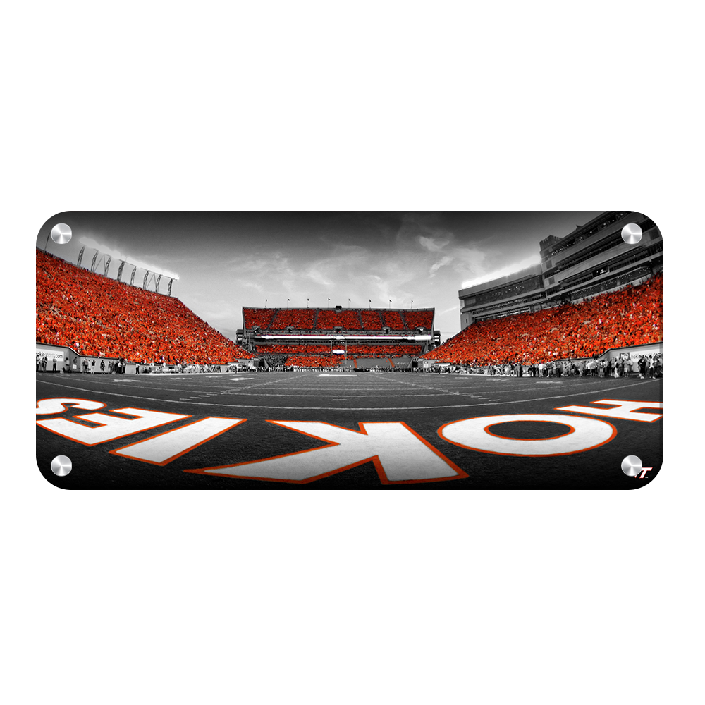 Virginia Tech Hokies - Lane Stadium End Zone Pano - College Wall Art #Metal