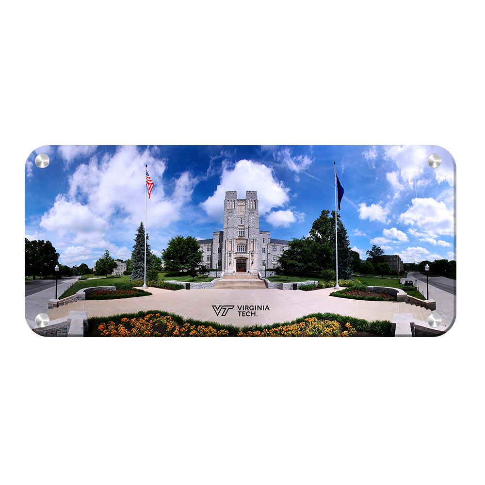 Virginia Tech Hokies - Burruss Wide Angle #Metal