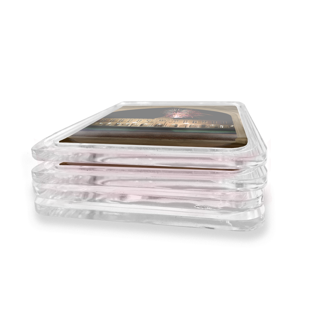 WashU - Lunar Fireworks Drink Coaster