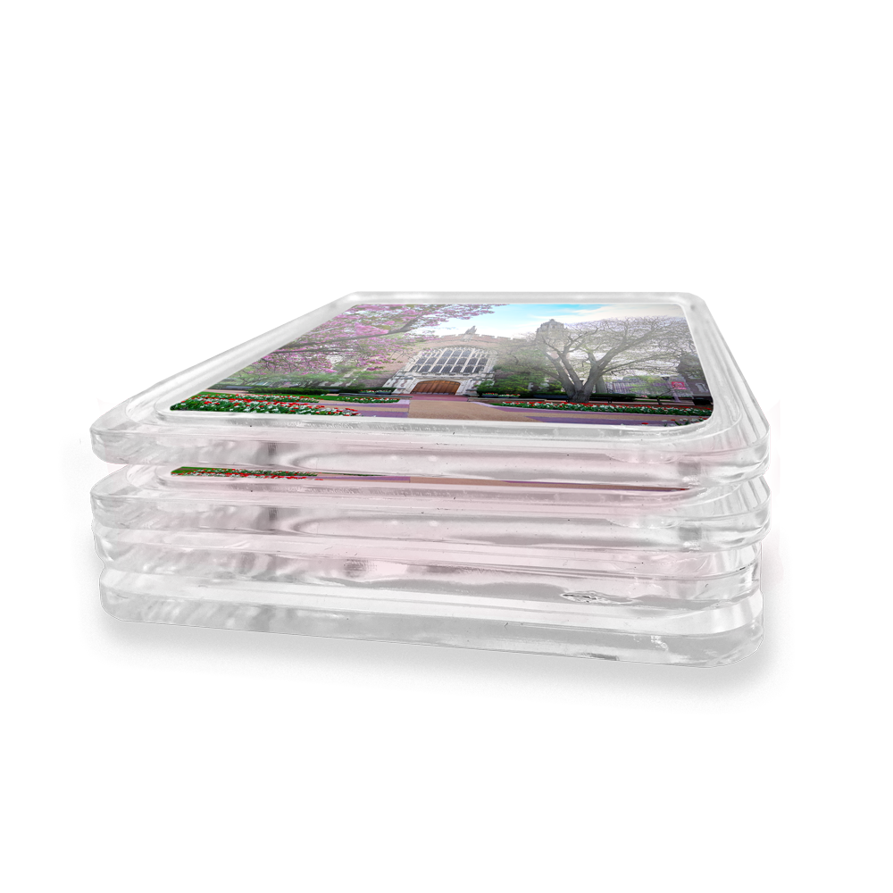 WashU - Cherry Blossoms Drink Coaster