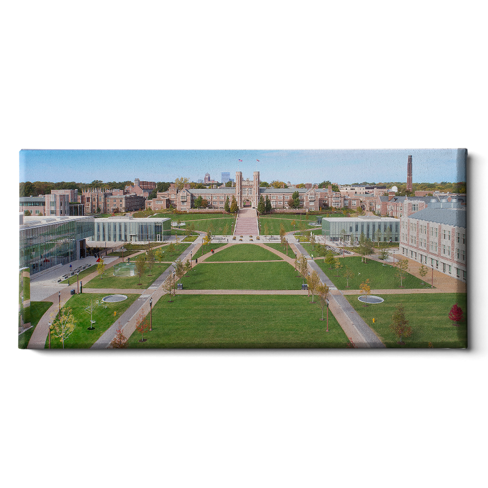 Washington University Bears - Washington U Aerial Panoramic - College Wall Art #Canvas