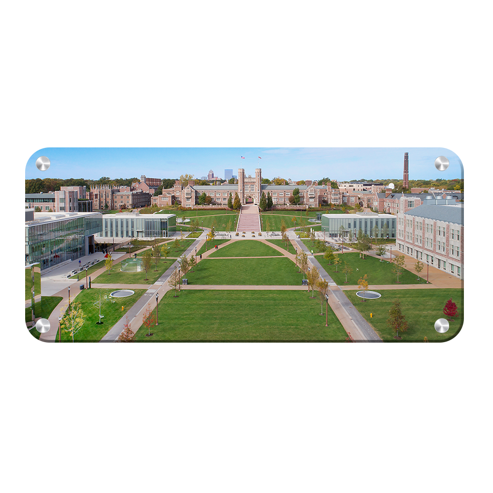 Washington University Bears - Washington U Aerial Panoramic - College Wall Art #Metal