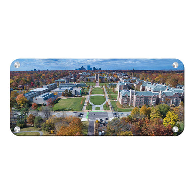 WashU - Fall Danforth Campus Aerial Panoramic - College Wall Art #Metal