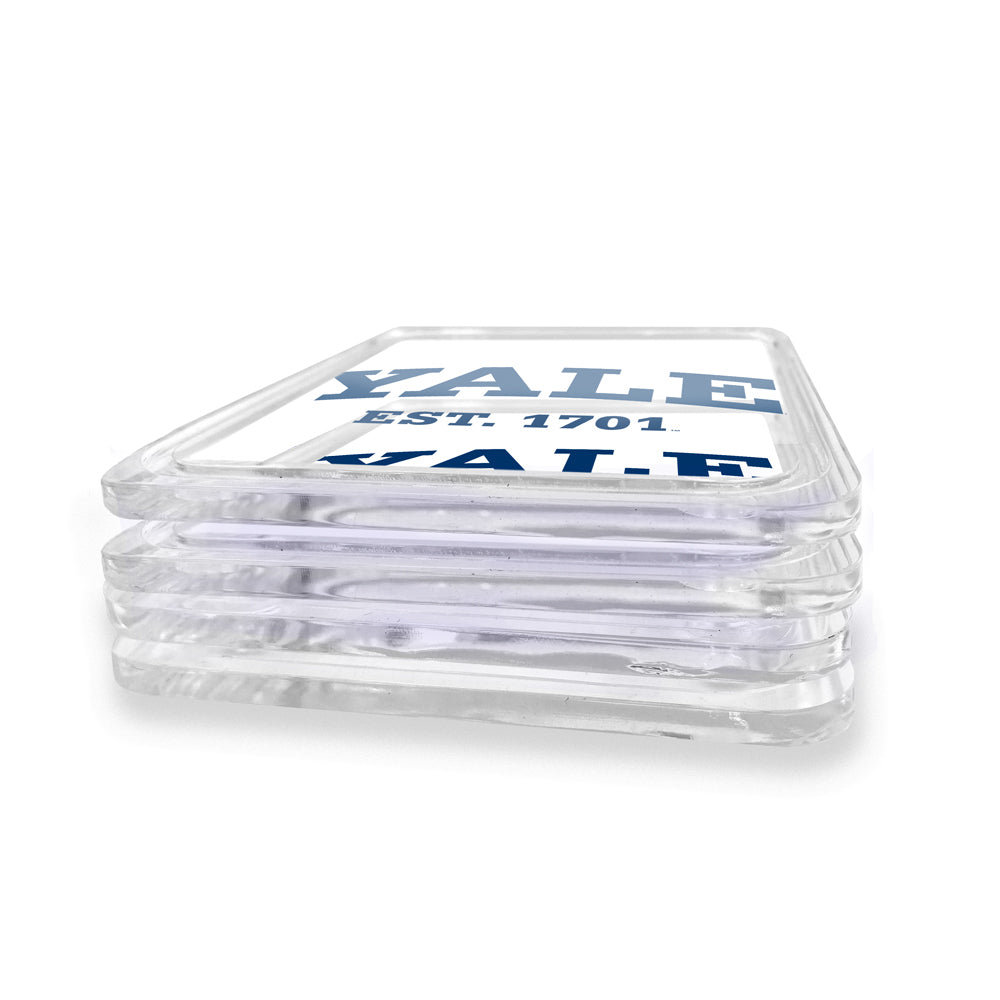 Yale Bulldogs - Yale Established 1701 Drink Coaster