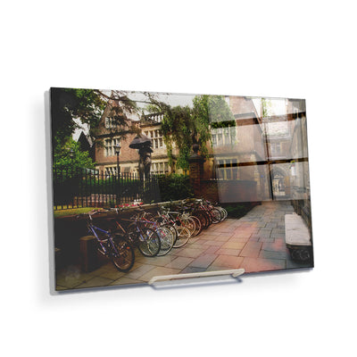 Yale Bulldogs - Bikes on Campus - College Wall Art #Acrylic Mini
