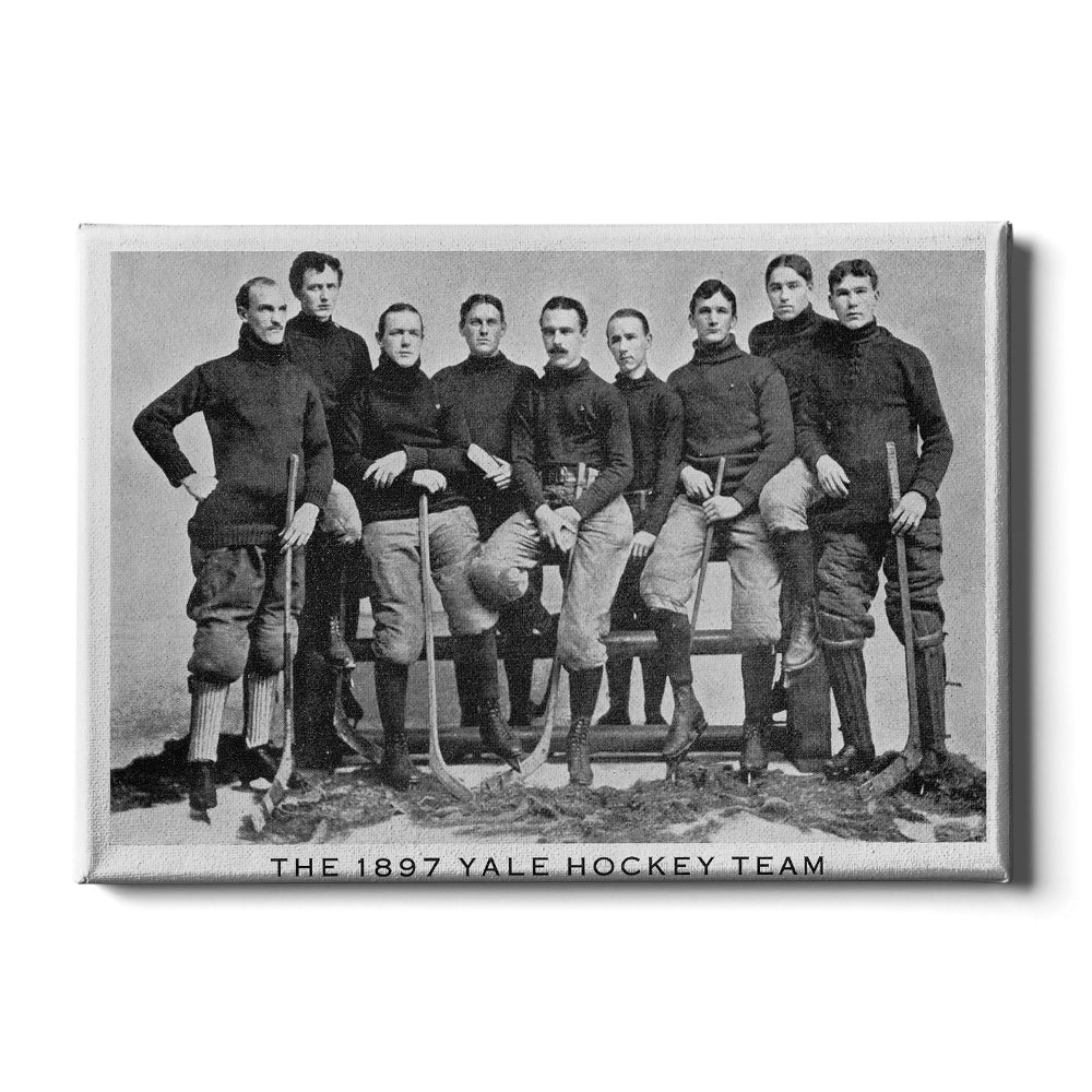 Yale Bulldogs - Vintage 1897 Yale Hockey -College Wall Art #Canvas