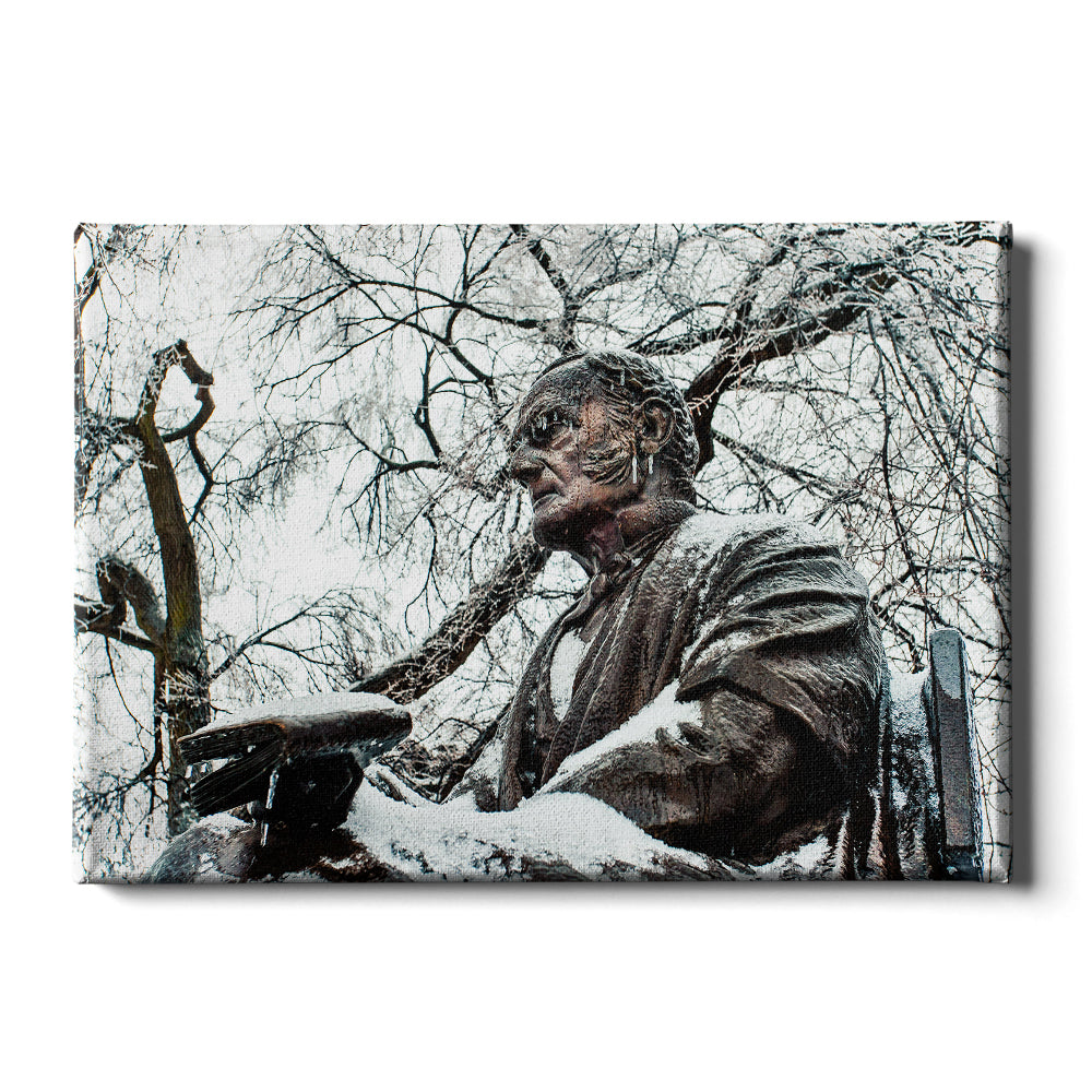 Yale Bulldogs - Woolsey in the Snow #Canvas
