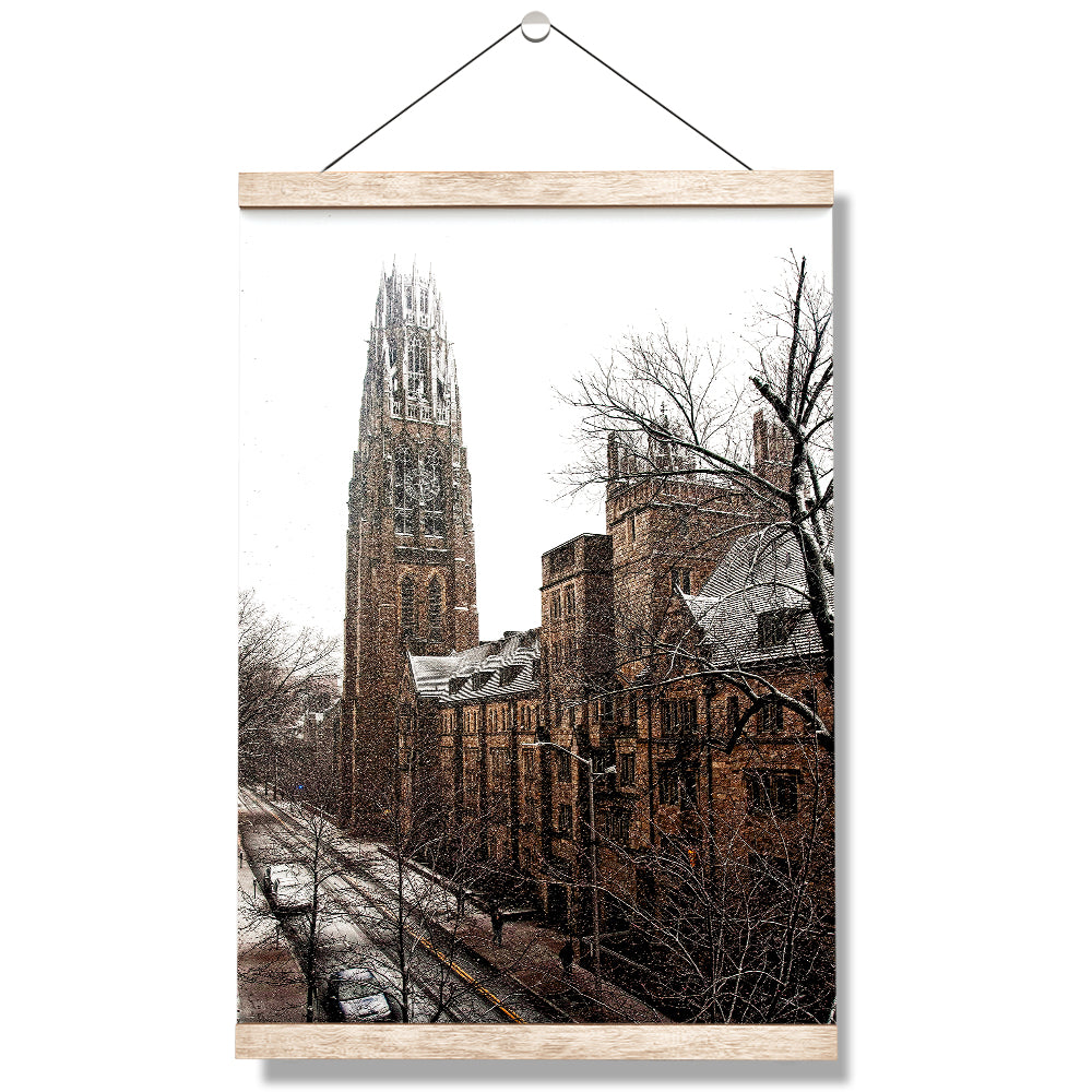 Yale Bulldogs - Harkness Winter -College Wall Art #Hanging Canvas