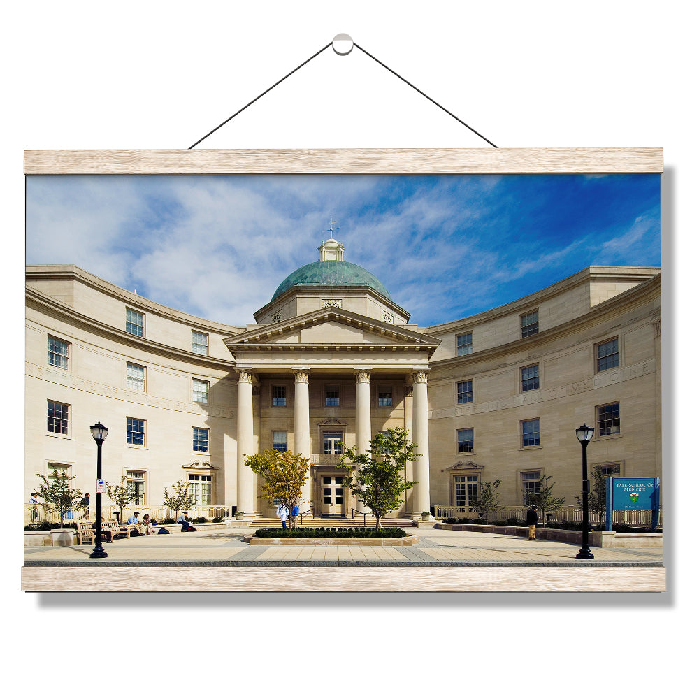 Yale Bulldogs - Sterling Hall of Medicine - College Wall Art #Hanging Canvas