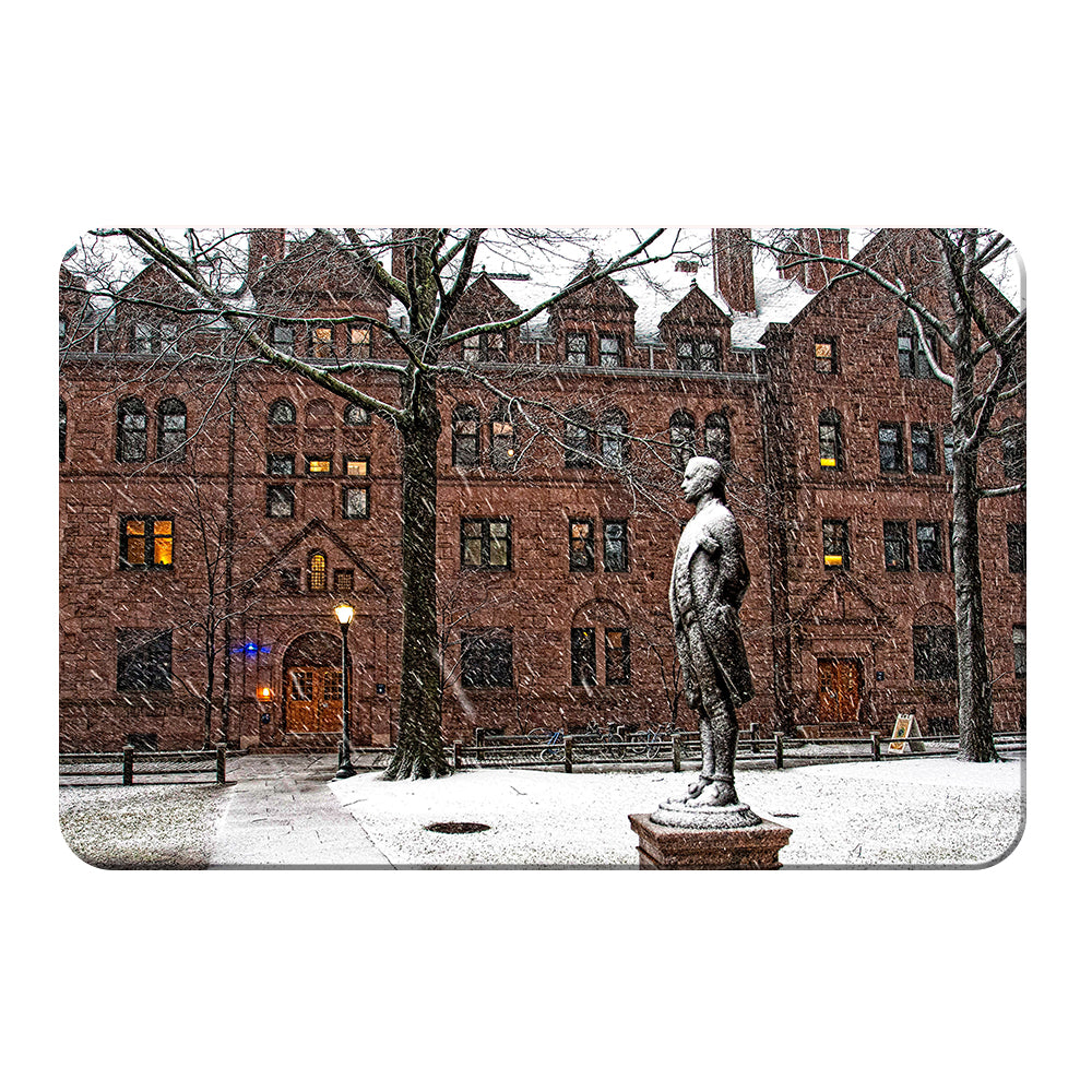 Yale Bulldogs - Snow on the old campus - College Wall Art #PVC
