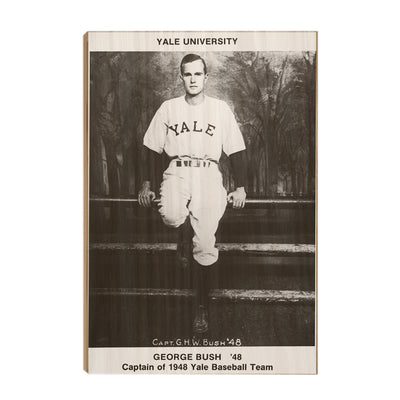Yale Bulldogs - Vintage 1948 George HW Bush College Wall Art #Wood