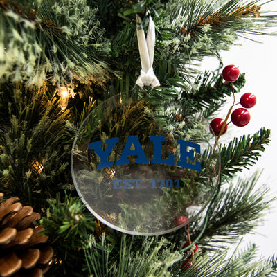 Yale Bulldogs - Yale Established 1701 Bag Tag & Ornament