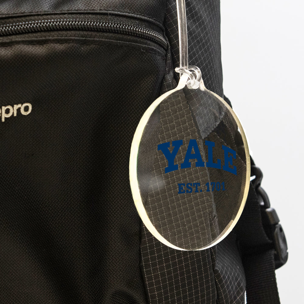 Yale Bulldogs - Yale Established 1701 Bag Tag & Ornament