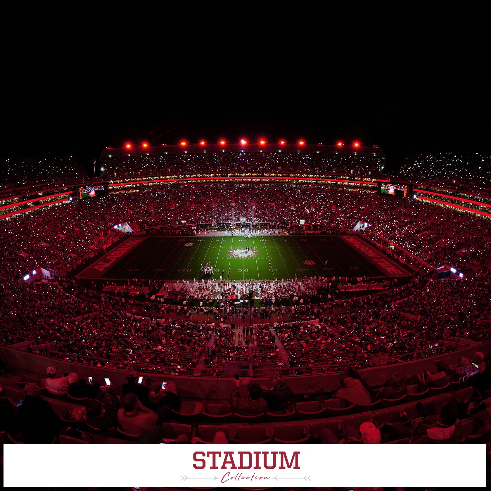 Alabama Crimson Tide - Stadium Photo Canvas Prints