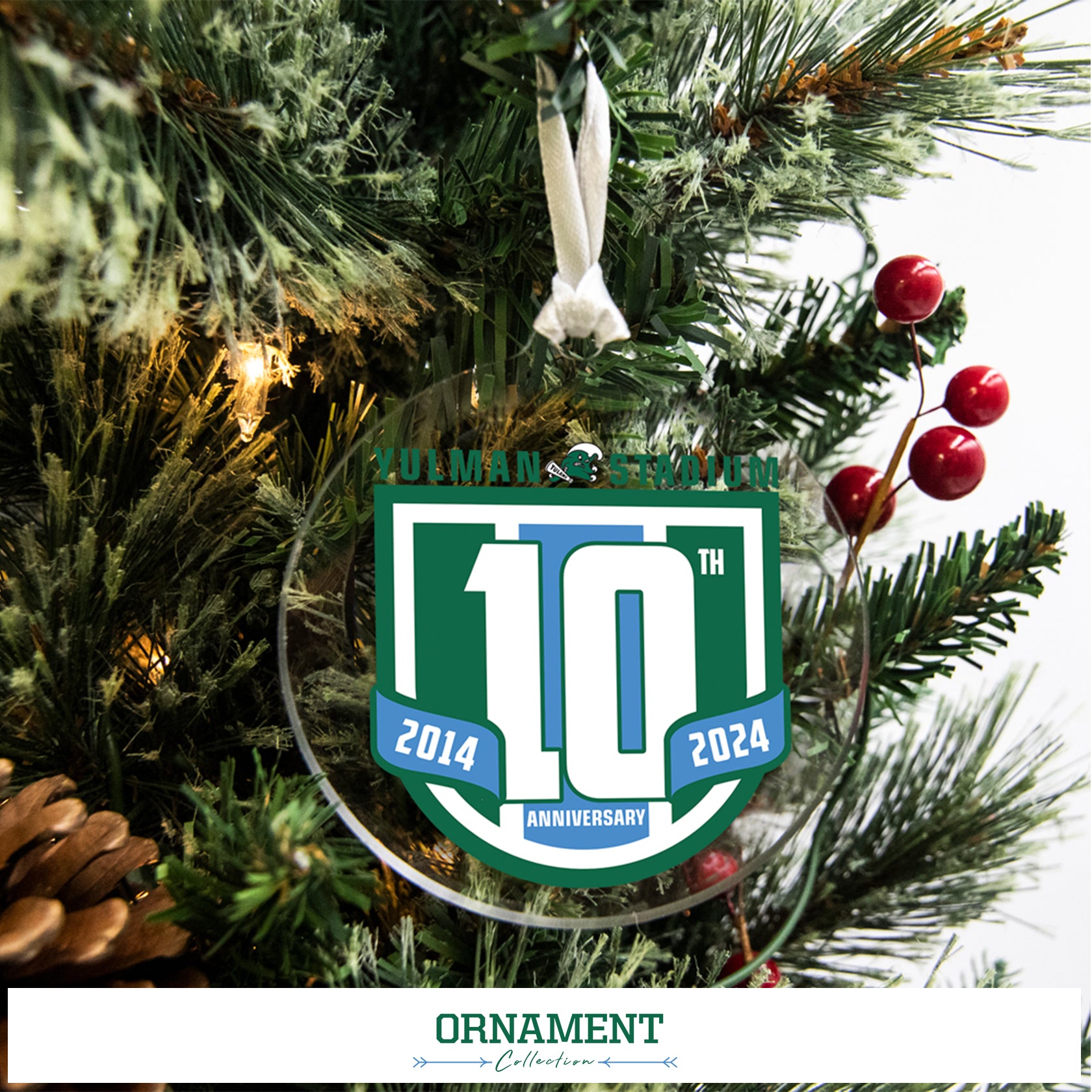 Tulane Green Wave - Ornament Collection