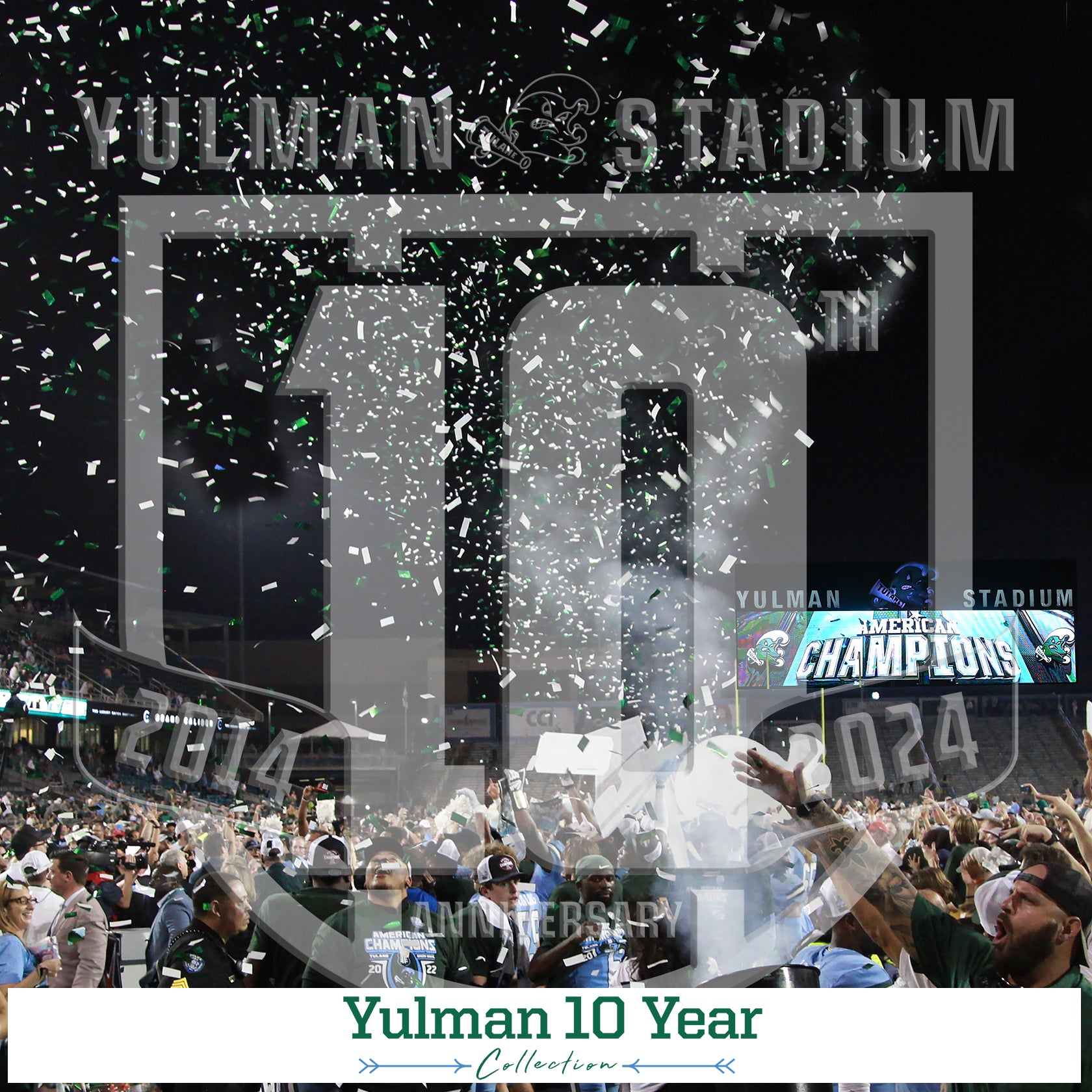 Tulane Green Wave - Yulman Stadium 10 Year