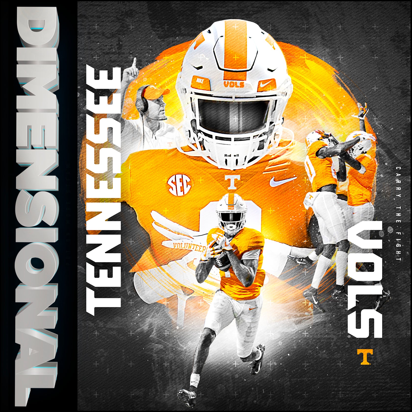 Tennessee Volunteers - Dimensional