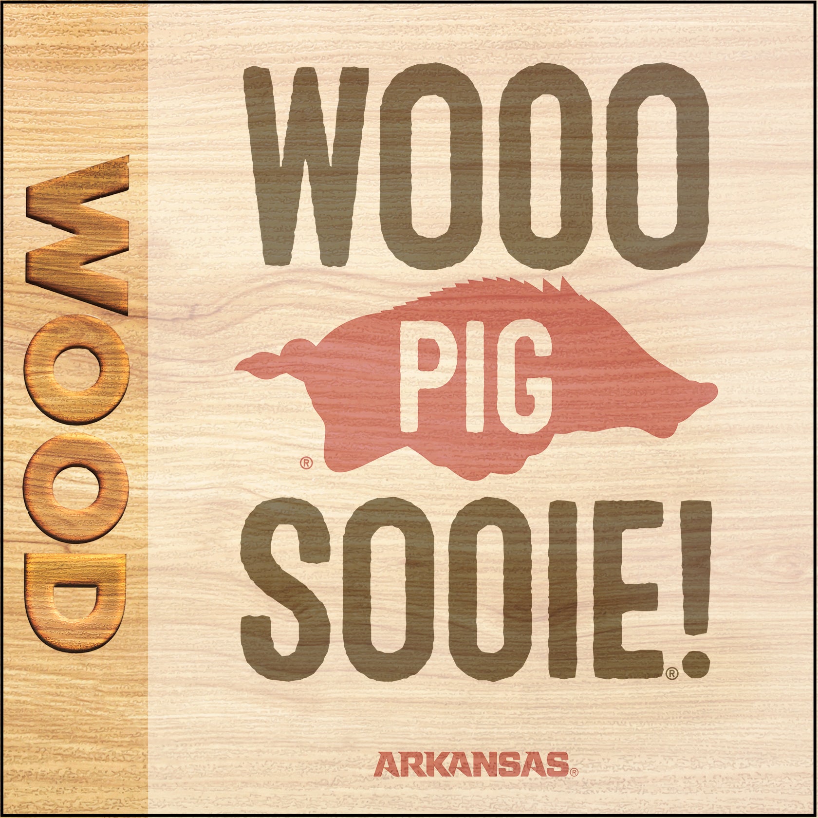 ARKANSAS RAZORBACKS - WOOD