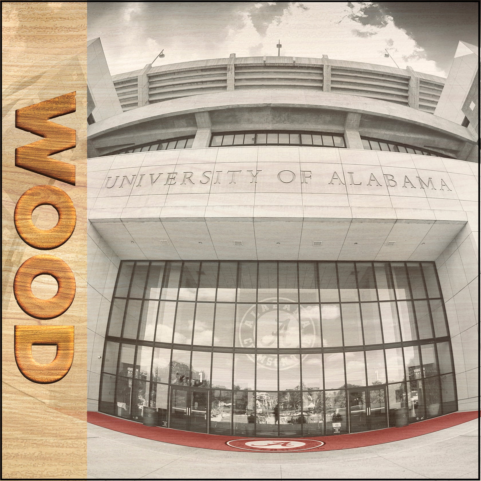 Alabama Crimson Tide - Wood