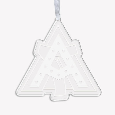 Alpha Gamma Delta - Alpha Gamma Delta Frosted Badge Logo Ornament & Bag Tag