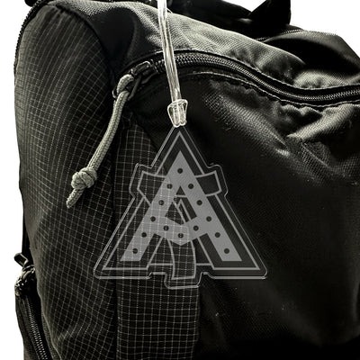 Alpha Gamma Delta - Alpha Gamma Delta Frosted Badge Logo Ornament & Bag Tag