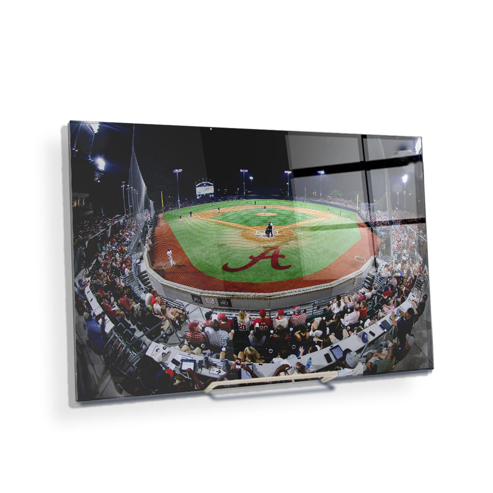 Alabama Crimson Tide - Sewell-Thomas Stadium Fisheye View - College Wall Art #Canvas