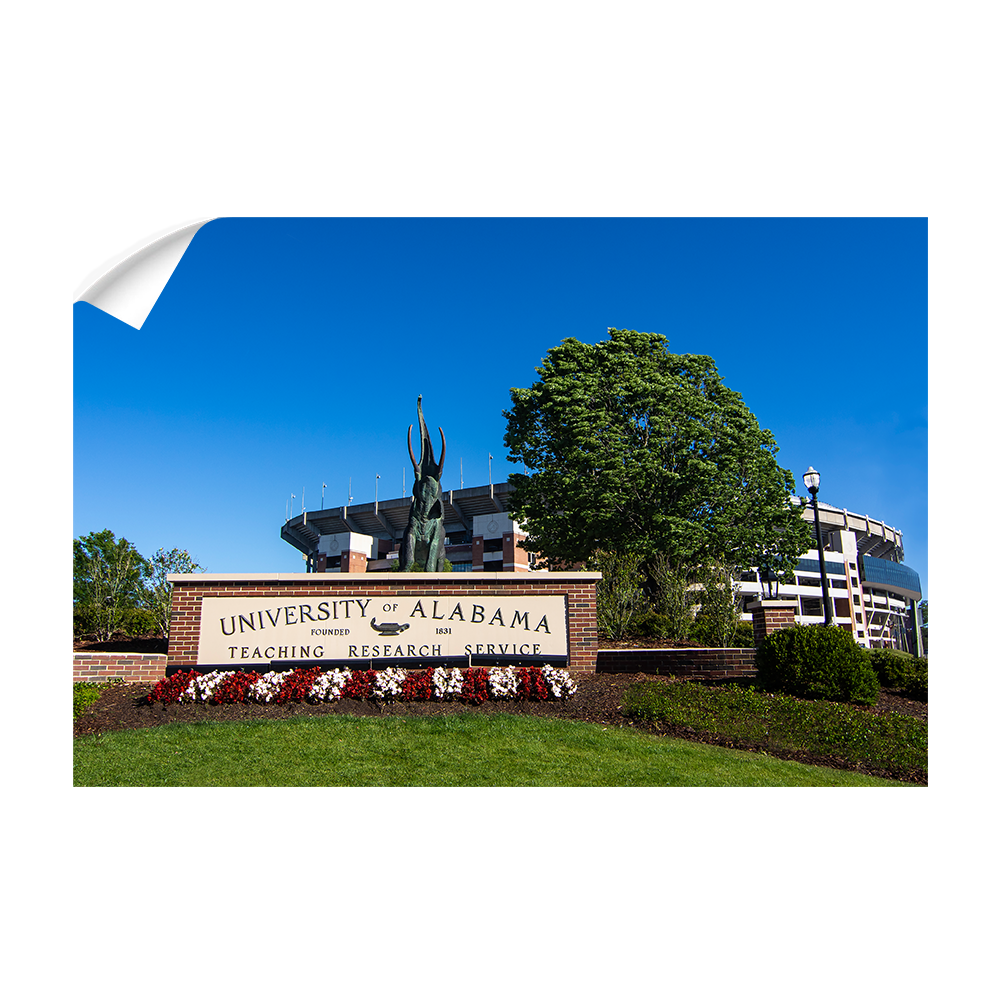 Alabama Crimson Tide - University of Alabama Teaching-Research-Service - College Wall Art #Canvas