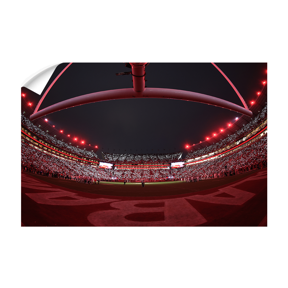 Alabama Crimson Tide - Alabama Lights - College Wall Art #Canvas