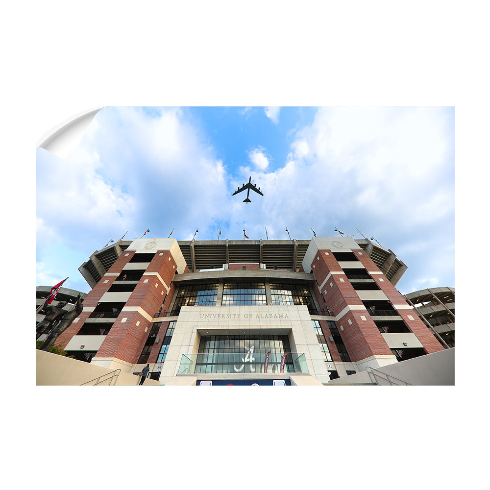 Alabama Crimson Tide - Bryant-Denny Flyover - College Wall Art #Canvas